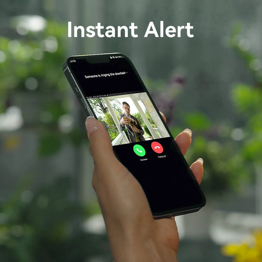 Imilab 2.5K Wi‑Fi Video Doorbell – 5200 mAh, Human Detection & Instant Alerts Store and you