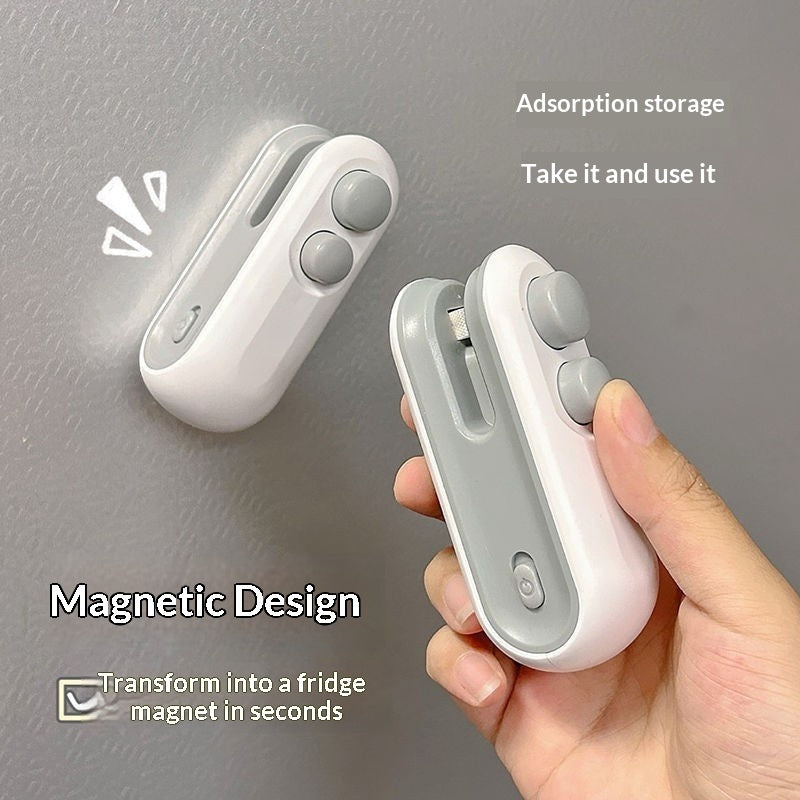 Mini 2-in-1 Snack Heat Sealer – USB Vacuum Bag Sealer for Home Use