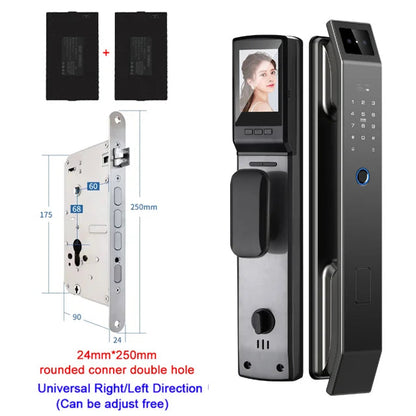 3D Face Recognition Smart Door Lock – Fingerprint, Password & Camera Access Store and you