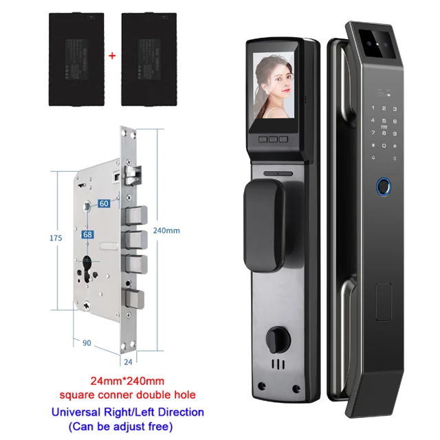 3D Face Recognition Smart Door Lock – Fingerprint, Password & Camera Access Store and you
