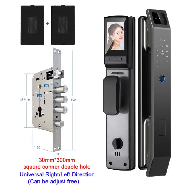 3D Face Recognition Smart Door Lock – Fingerprint, Password & Camera Access Store and you