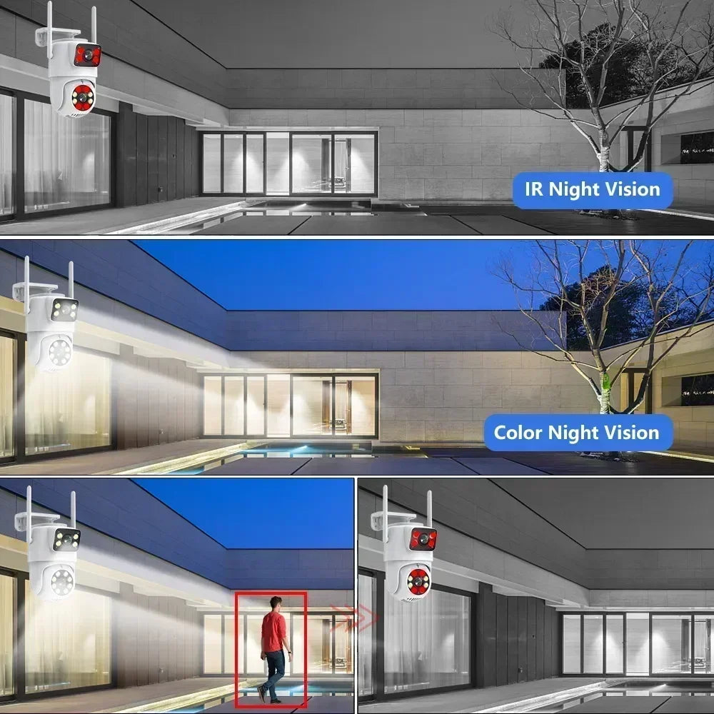 Tuya 4K 8MP Dual‑Lens PTZ Wi‑Fi Security Camera – AI Human Tracking & Dual‑Screen View Store and you