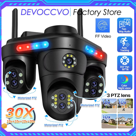 Devoccvo 35MP 10× Zoom Wi‑Fi PTZ Security Camera – 7 Lenses & Auto‑Tracking Store and you