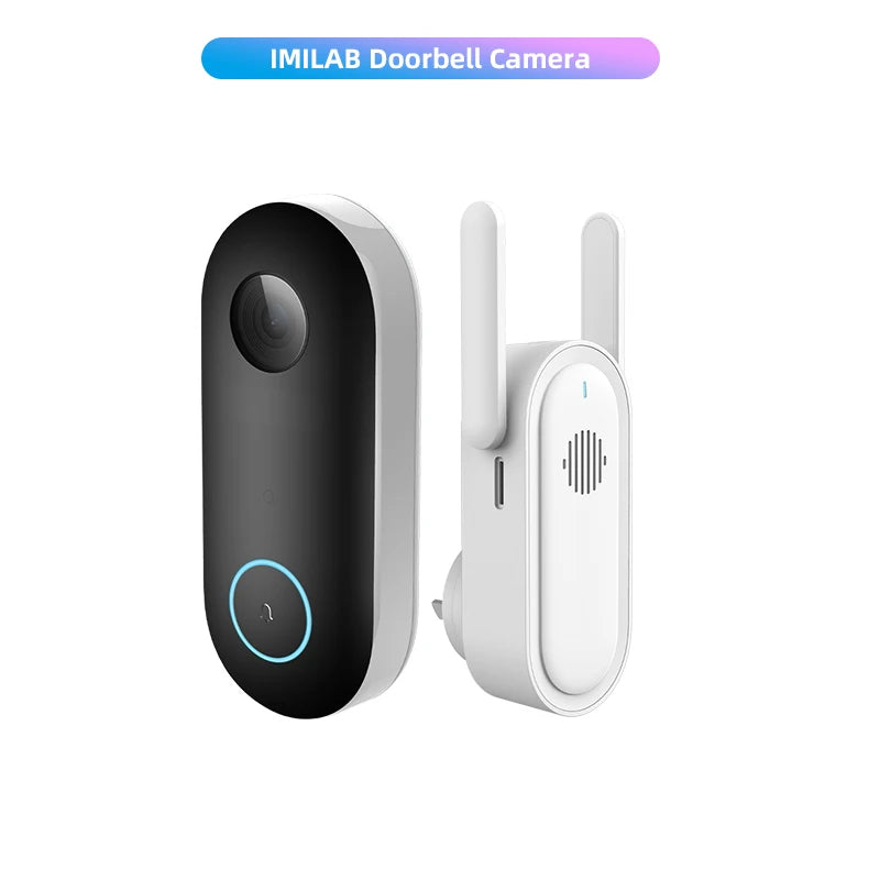 Imilab 2.5K Wi‑Fi Video Doorbell – 5200 mAh, Human Detection & Instant Alerts Store and you