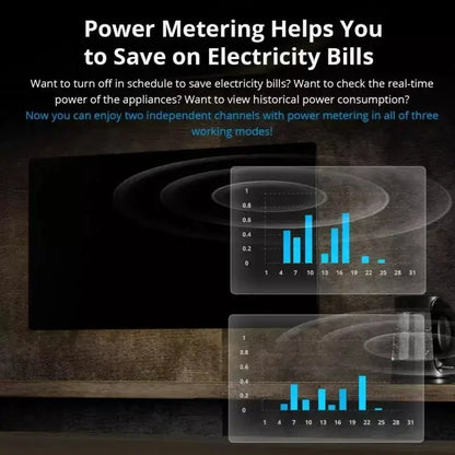 Sonoff Dual R3 2‑Gang Wi‑Fi Curtain Switch – Dual Relay & Power Metering Store and you