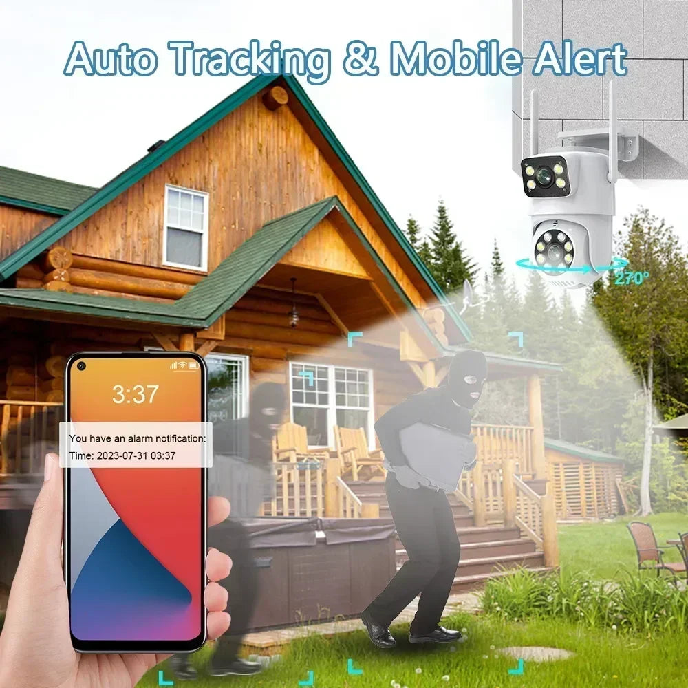 Tuya 4K 8MP Dual‑Lens PTZ Wi‑Fi Security Camera – AI Human Tracking & Dual‑Screen View Store and you