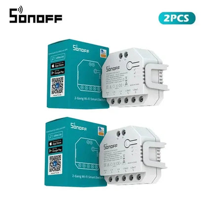Sonoff Dual R3 2‑Gang Wi‑Fi Curtain Switch – Dual Relay & Power Metering Store and you