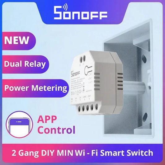 Sonoff Dual R3 2‑Gang Wi‑Fi Curtain Switch – Dual Relay & Power Metering Store and you