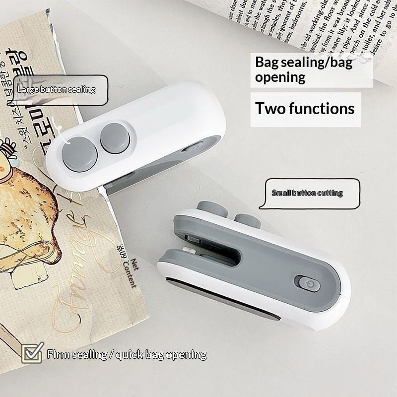 Mini 2-in-1 Snack Heat Sealer – USB Vacuum Bag Sealer for Home Use